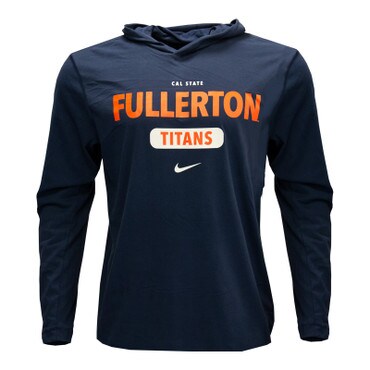 Nike Dri-Fit Fullerton Titans Fierce Hooded Long Sleeve - Navy